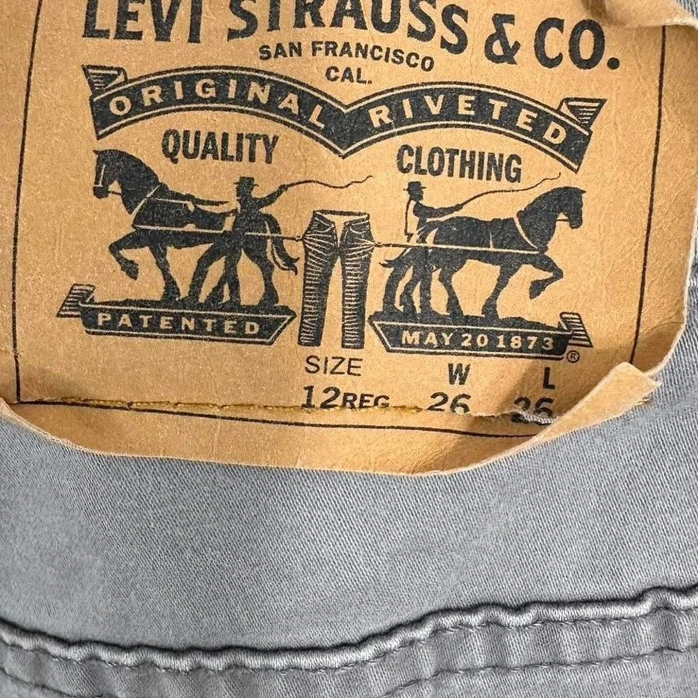 Grey Levi's 511 slim straight leg jeans Size 26